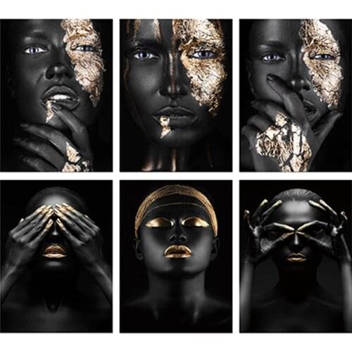 5D DIY Diamond Painting Modern Black Women Cross stitch Diamond Embroidery Mosaic Art Picture Rhinestones Home Decor