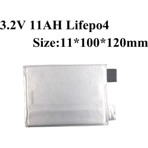 Promotion 12pcs Lifepo4 3.2V 10AH Lithium Battery 3.2V 11AH for DIY 12V 24V 36V 10AH 20AH Sightseeing Coach Electric Bike LED EV