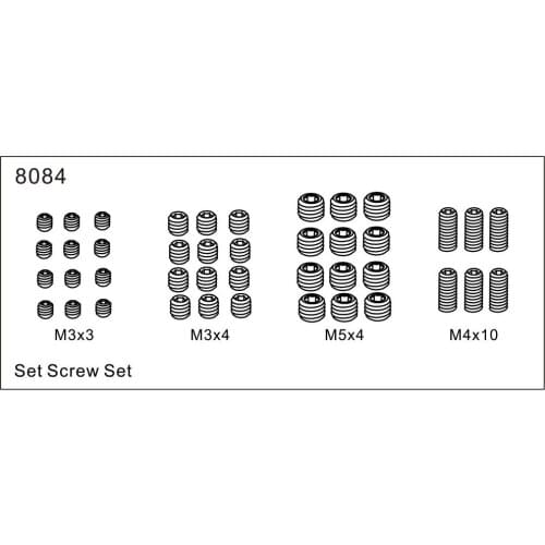 ZD racing EX07 accessories super sports car 1/7 original accessories 8084 top wire