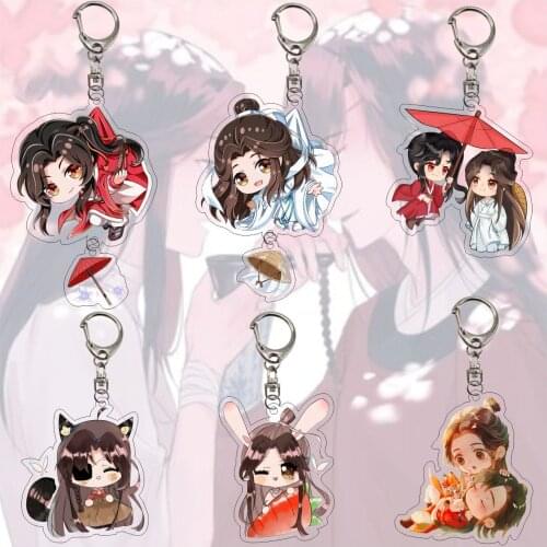 Tian Guan Ci Fu Xie Lian Hua Cheng Anime Acrylic Pendant Figure Keychain Keyring Collection Model Toy Gifts