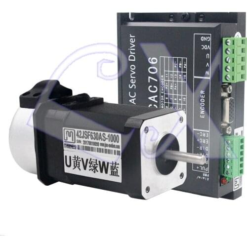 Freeshipping JMC DC Brushless servo motor driver kit 64W 24VDC 0.2N.m NEMA17 1000 line 3000rpm 42JSF630AS+MCAC706