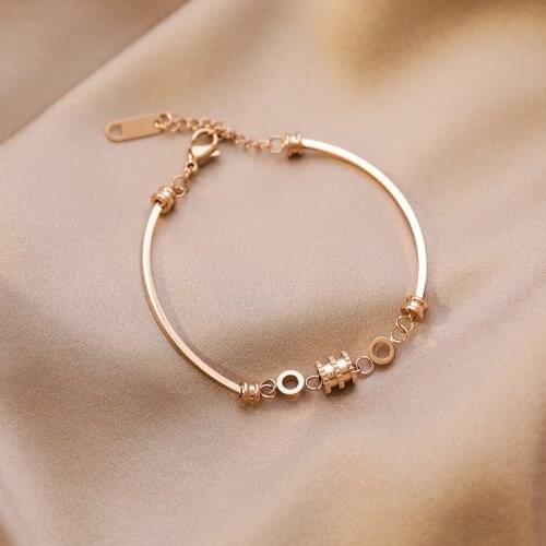 Stainless Steel Bracelet for Women Girlfriend Gift Simple Fashion Bracelet Jewelry Wholesale
