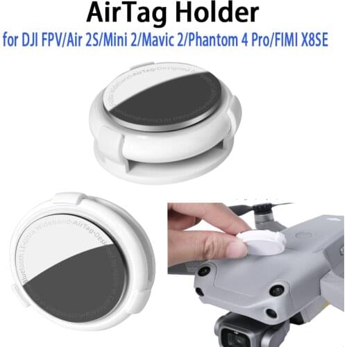 AirTag Holder Mount Drone Anti-lost for DJI FPV/Air 2S/Mini 2/Mavic 2/Phantom 4 Pro/FIMI X8SE/EVO II