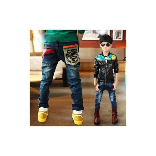 Kids jeans,childrens clothing,children pants,boys jeans,boys wild,baby & kids jeans, zipper childrens jeans,new Korean version