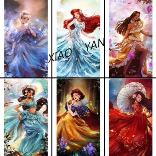 Disney Cartoon Rapunzel Princess Diamond Painting Square/Round Diamond Mosaic Home Decoration Gift Crafts