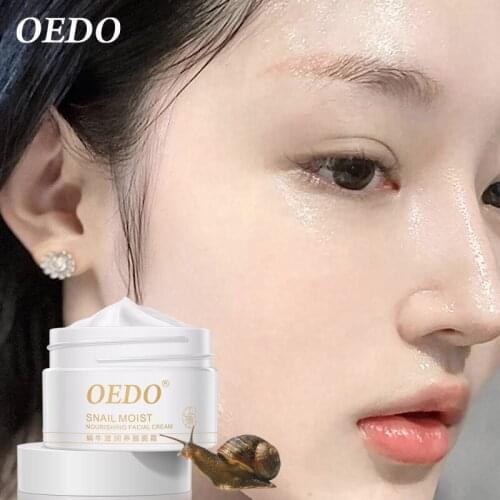 Anti Wrinkles Snail Day Cream Health Hyaluronic Acid Foundation Cream For Face Whitening Skin Care Moisturizer Facial Serum