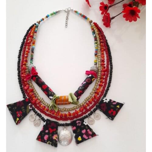 Goodtime Authentic Necklace Indian & Glass Beads Women Handmade Jewelry