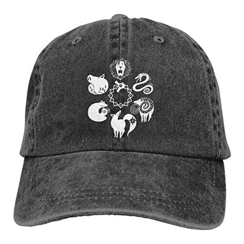 The Seven Deadly Sins Cap Unisex Adjustable Hip-Hop Fashion Washed Denim Caps For Outdoorcustom Logo
