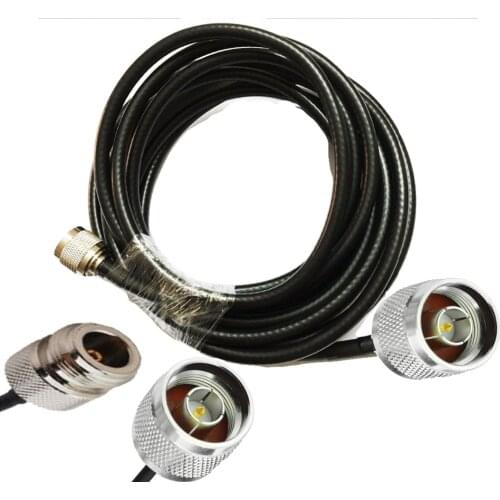 N female to N male connector 5D-FB 50-5 Coaxial Cable RF Adapter Coax Cable 50Ohm 1m 3m 5m 10m 15m 20m 25m