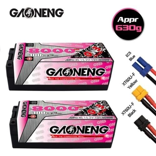 GAONENG GNB 15.2V 8000mAh 100C/200C LiPo Battery For Remote Control Car Racing Spare Parts With Shell Upgrade LiHV 4S Battery
