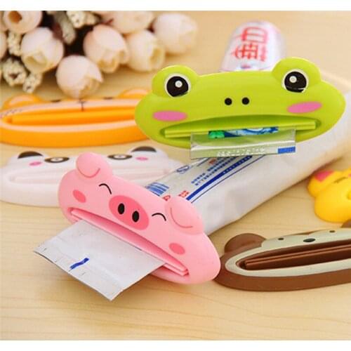 Toothpaste Squeezers Cartoon Multifunctional Toothpaste Dispenser Cleanser Squeezer Rolling Holder Oral Care Bathroom Accessorie