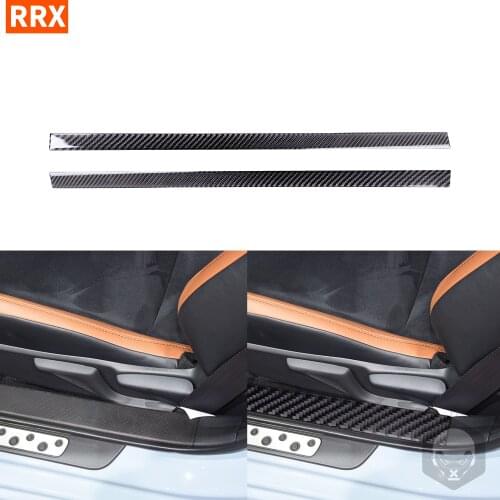 For Toyota GT 86 FT86 Subaru BRZ 2016 2017 2018 2019 2020 Carbon Fiber Sticker Door Sill Trim Threshold Carpet Strips Interioes