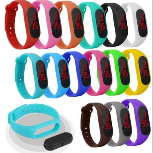 New explosion student childrens electronic LED bracelet watch fashion trend couple bracelet watch