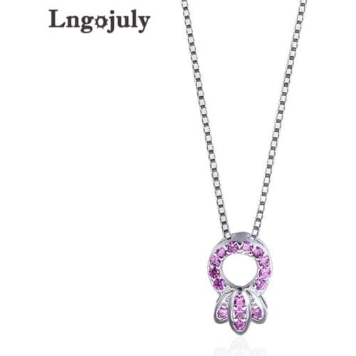 New Pure 925 Sterling Silver Pendant Necklaces For Women Wedding Engagement Anniversary Party Solid Silver 925 Jewelry Gifts