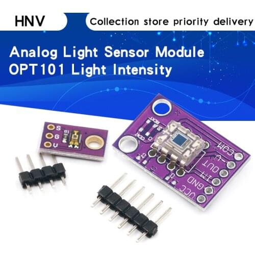 OPT101 Light Analog Light Intensity Sensor Module Single Chip Photoelectric Diode 14KHz CJMCU-101 TEMT6000