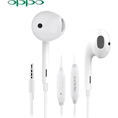 Original OPPO R11 Earphone with 3.5mm Plug Wire Controller Earplugs