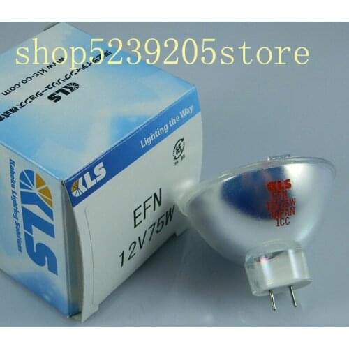 Original KLS EFN 12V75W MR16 halogen lamp cup kls efn12v 75w bulb Fuiinon 88 endoscope cold light source fiber optic lamp