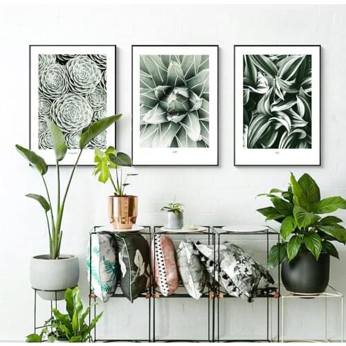 Succulents Poster Cact Wall Art Nature Landscape Canvas Painting Quote Wall Art Pictures For Living Room Modern Decorative Prins