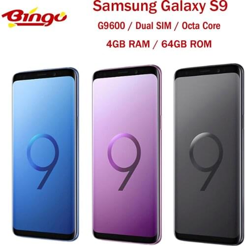 Samsung Galaxy S9 G9600 64GB Dual Sim Octa Core Snapdragon 845 Unlocked Android Mobile Phone 5.8" 12MP&8MP RAM 4GB ROM 64GB NFC