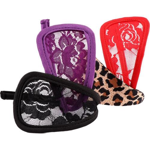 Sexy Womens Flower Lace C String Thongs Transparent Erotic Panties Invisible Floral Lingerie Underwear Gifts