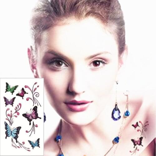 SHNAPIGN 25 Style Mini Temporary Tattoo Body Art,Many butterflie Designs,Flash Tattoo Sticker Keep 3-5 days Waterproof 10.5*6cm