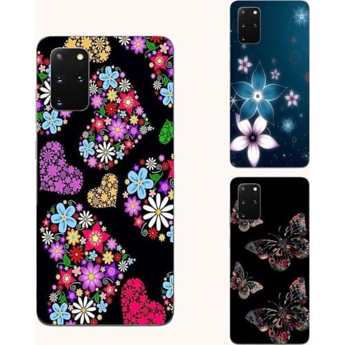 Flower butterfly silicone phone case For Oppo A15 A15s A75 A75s A54 A72 A74 F19 Pro 4G 5G Colorful floral leaves phone cover