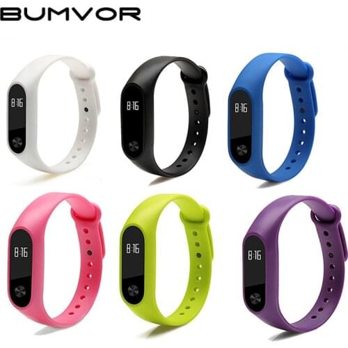 Suitable for Xiaomi Mi Band 2 Silicone Strap Smart Watch Sports Bracelet Wristband Replaceable Strap Watch Accessories