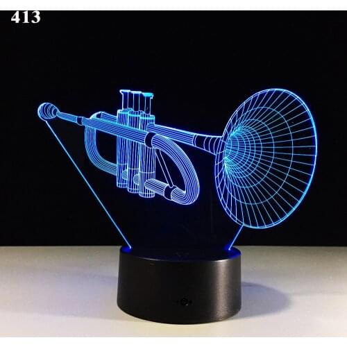 Table Decoration and Accessor. Night Light for Bedroom Marriage Bedroom Lamps Musical Instrument USB 3d Lamp Free Shipping Desk