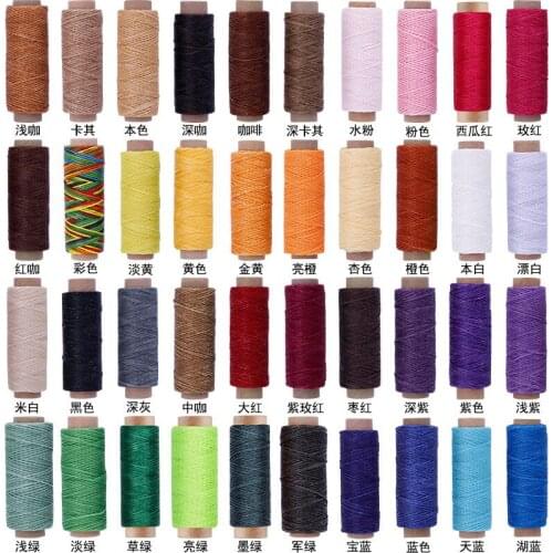 30M/Roll150D Leather Sewing Wax Thread Household DIY Hand Tenacity Stitching Cord Craft Knitting Dyeing Craft Flat Waxed Line