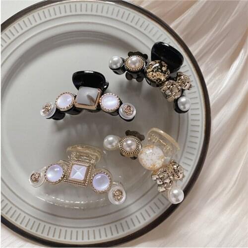 1PCSJapan And Korea Version Of Ins Hair Accessories Round Connection Bear Rose Elegant Temperament Girl Back Head Hairpin
