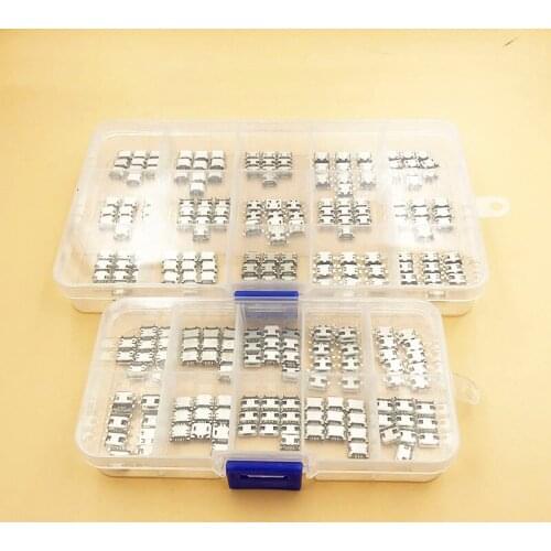 25Models 10PCS Each Micro USB 5Pin Tail Socket Micro usb Jack Connector For Samsung Lenovo Huawei ZTE Htc etc