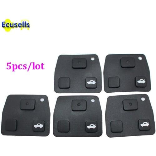 5pcs/lot for Toyota Avensis Corolla Yaris Prius Camry for Lexus Remote Key Fob 2 or 3 Button Rubber Pad Repair
