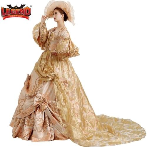 Medieval Gothic Retro Victorian civil war Ball Gowns dress Theatre Clothing