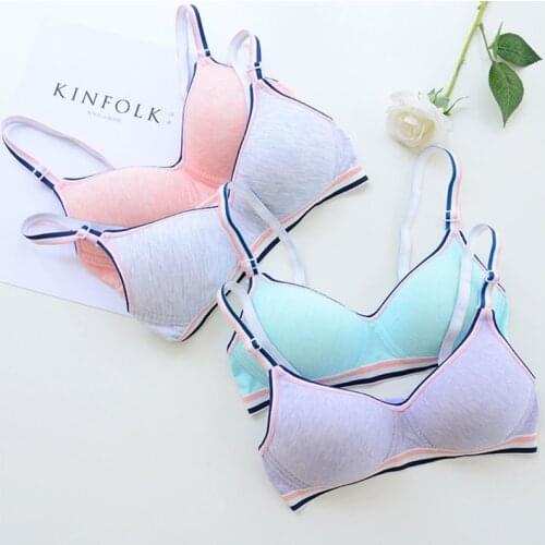 Young Girls Wireless Padded Bra Teenage Sport Underwear Small Lingerie gai