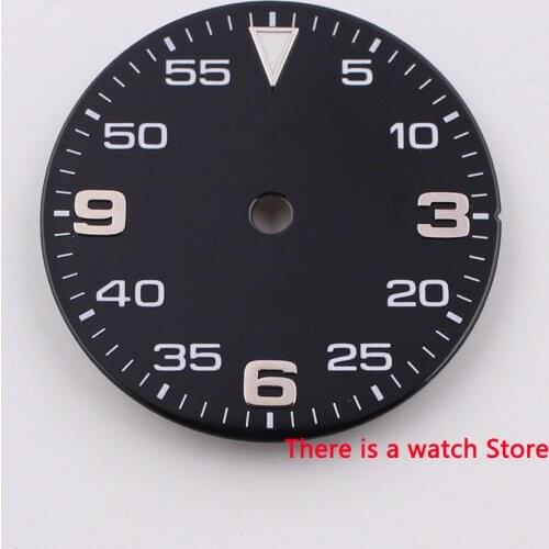 29.5mm Black Sterile Dial FIT eta 2824 2836 miyota 8215 Automatic Mechanical movement Watch
