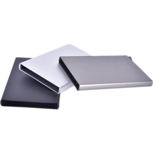 Quality Stainless Steel Credit Card Holder Men Slim Anti Protect Travel ID Cardholder Women Rfid Wallet Metal Case Porte Carte