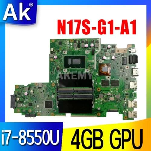 For Asus X542U X542UR X542UQ X542UN X542URR X542UQR Laptop motherboard mainboard 100% test work CPU i7 8550U GPU 4GB N17S-G1-A1