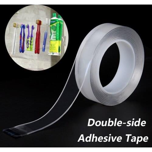 Double Sided Tape Washable Reuse Nano Magic Tape Transparent No Trace Waterproof Adhesive Tape Nano Tape Clear 1m/3m/5m