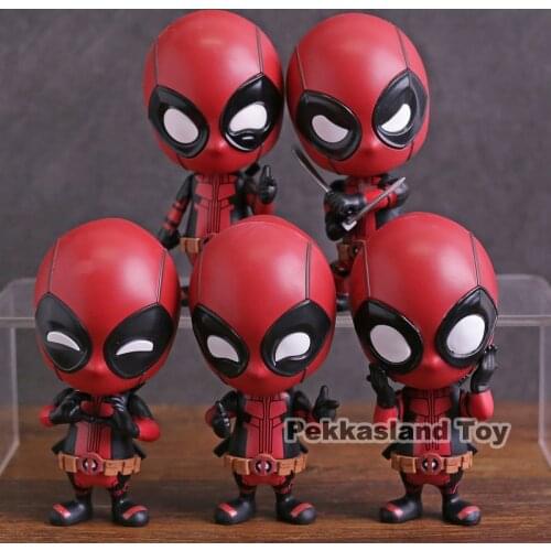 Hot Toys Cosbaby Deadpool Mini PVC Action Figure Collectible Model Toy Bobble Head Doll