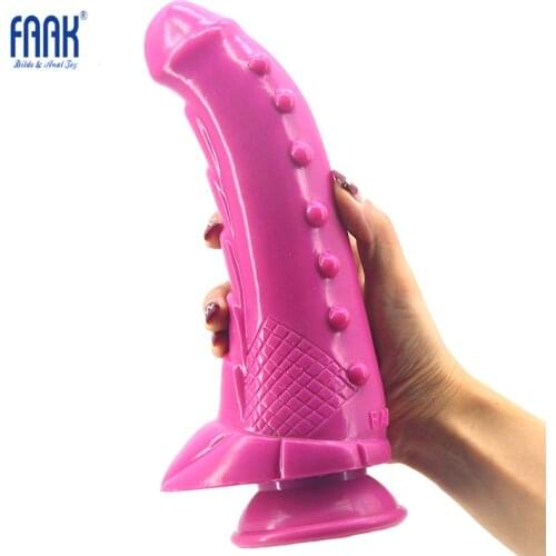 FAAK 24x7.2cm super Huge dildo Horse dildo Sex Toys For Woman fleixible Penis Realistic Giant Animal Dildo Suction Cup Dildos