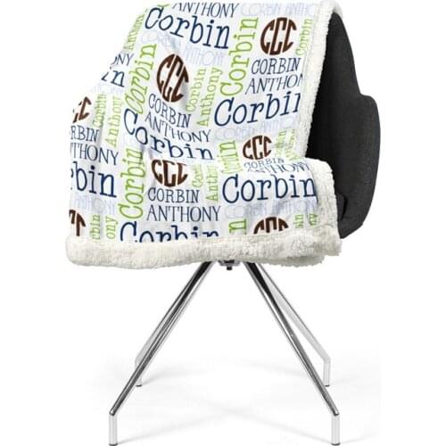 Personalized Baby Blanket Swaddling Baby Bedding Swaddle Newborn Baby Sherpa Fleece Crib Bed Blanket Birthday Baby Shower Gift