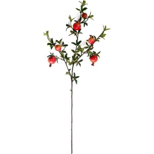 Artificial Pomegranate Branch Fruit Bean Berry Reuseable Home Wedding Christmas Decoration Long Lasting Simulation Flower