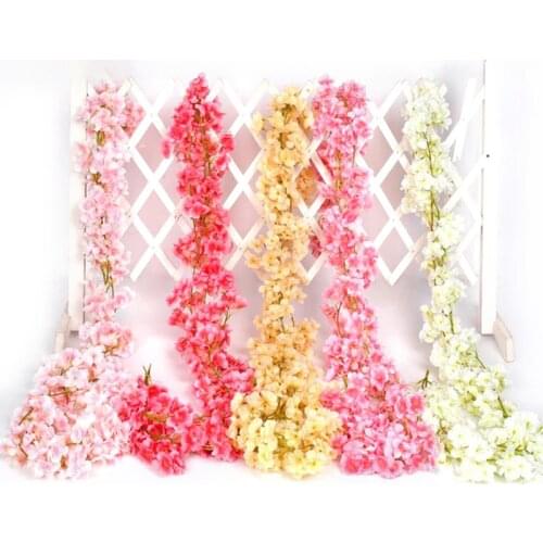 Artificial Rose Flowers Rattan 135 Heads Garden Decoration Autumn Small Peony String Decor Silk Fake Garland Wedding Living Room
