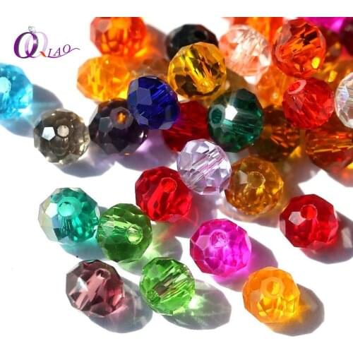 Buy 1 and Get 1 Free 4mm Glass Beads Round Crystal Beads Colorful Spacer Bead For Bracelet Jewelry Making DIY Total 300PCS