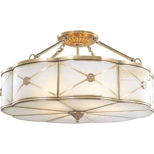 Copper Snow Shape Ceiling Light Vintage Dining Room Ceiling Lamps European living Room Living Room Ceiling Lighting Fixture