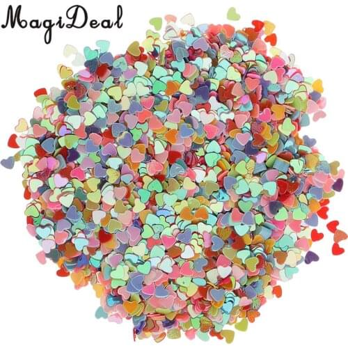Love Heart Shape Table Confetti Wedding Scatter Throwing Decor DIY Crafts