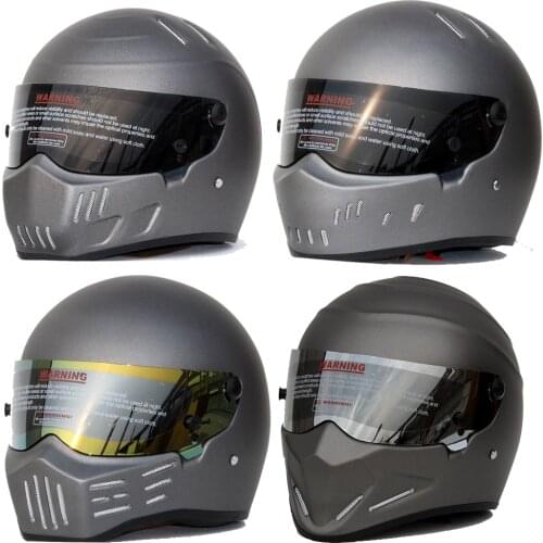 MJMOTO 2020 New FRP Motorcycle Helmet Full Face For TopGear The STIG Helmet Casco for SIMPSON Fans Capacete 5 color Visor Black