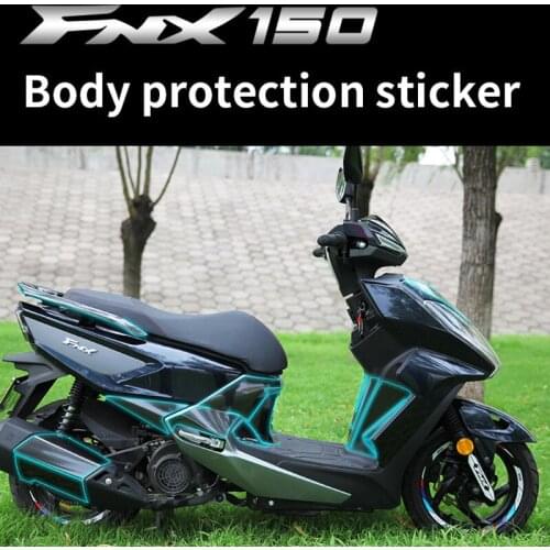 Motorcycle Modified Car Sticker Protective Film Bon Fiber Decorative Waterproof Whole for Sym Fnx150