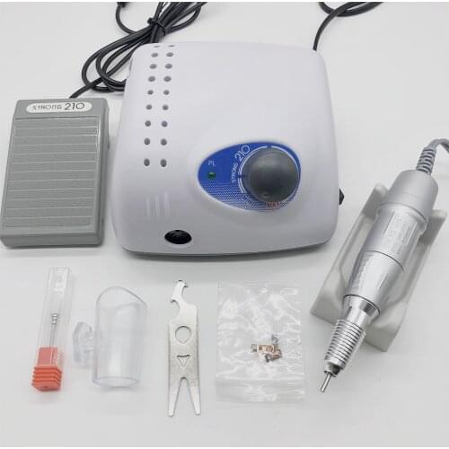 Strong 210 Control Box 35K Strong 120II Handpiece for Manicure Electric Nail Drill Milling Manicure Machine Polish Nail File