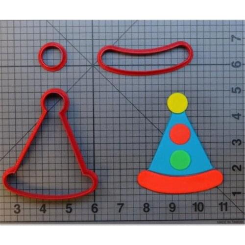 Cartoon Clown Hat Cookie Cutter Kitchen Baking Supplies DIY Cake Fondant Decoration Kit 3D Printed Custom Seal